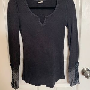 Free People Thermal Long Sleeve Shirt